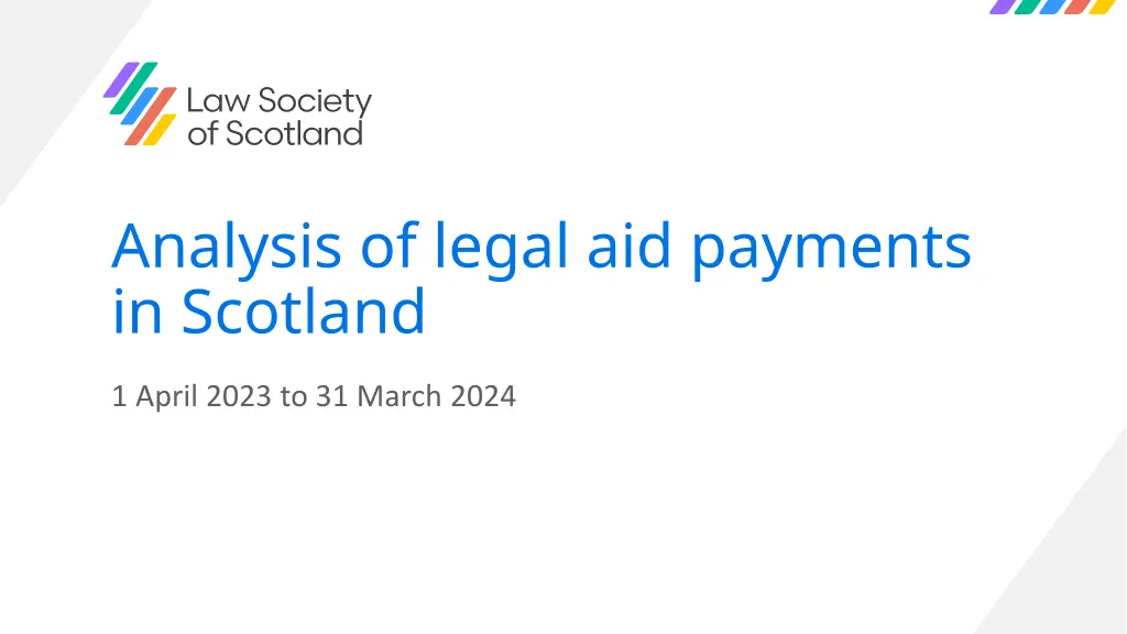 analysis of legal aid payments in scotland