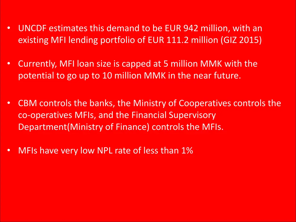 uncdf estimates this demand to be eur 942 million