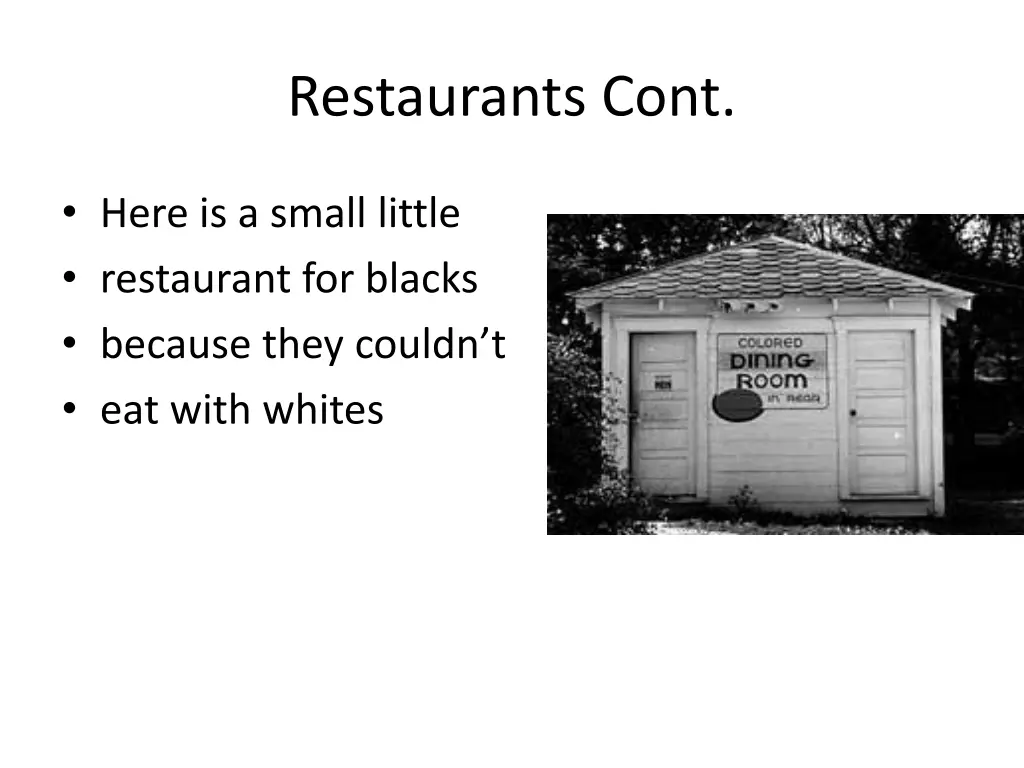 restaurants cont