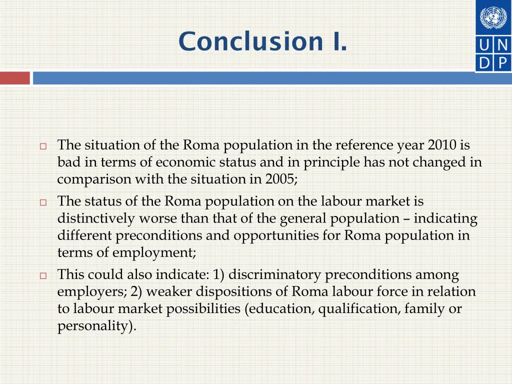 conclusion i