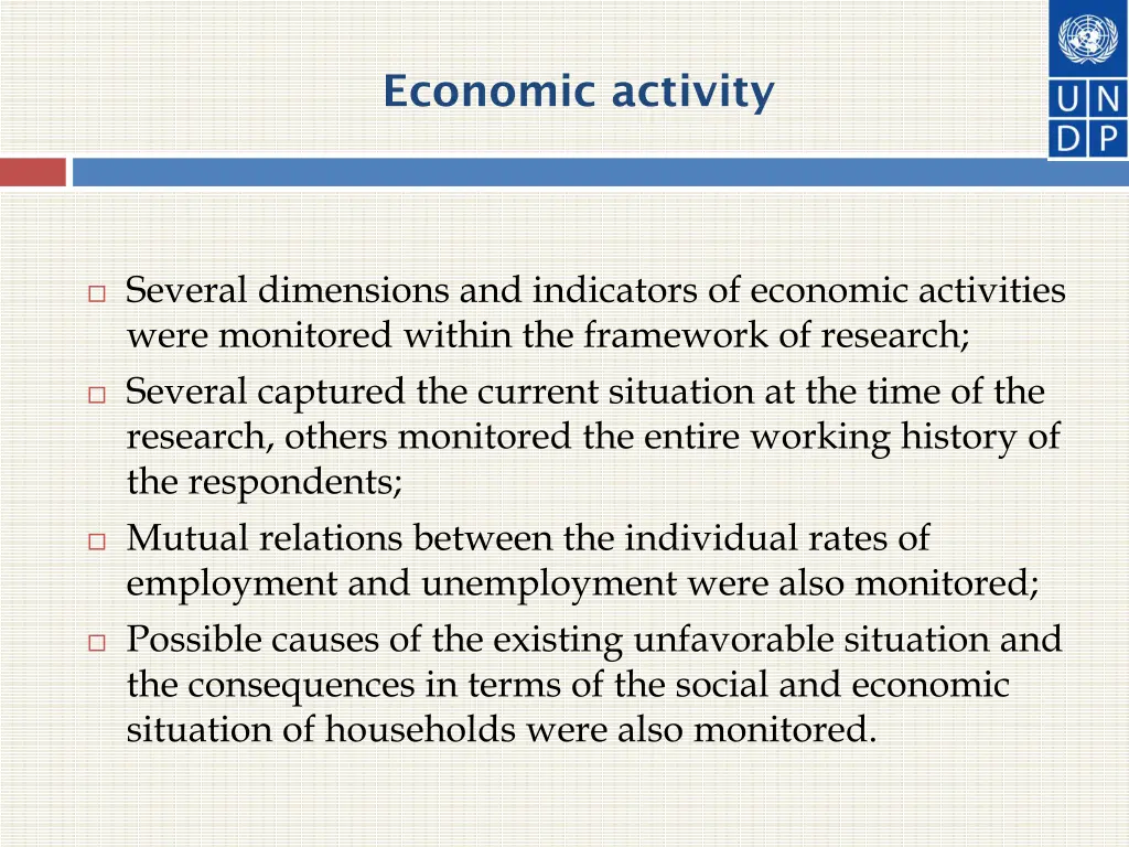 economic activity