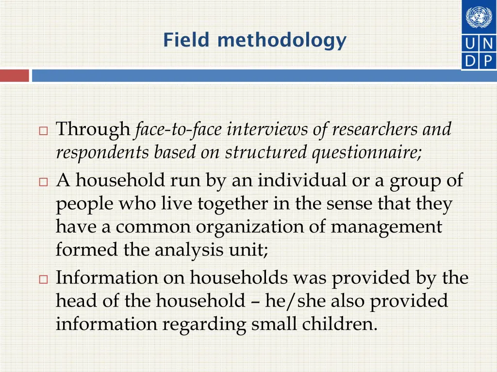 field methodology
