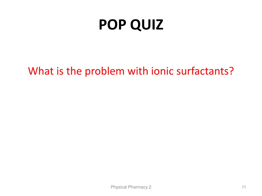 pop quiz 1