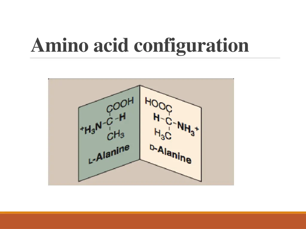 amino acid configuration