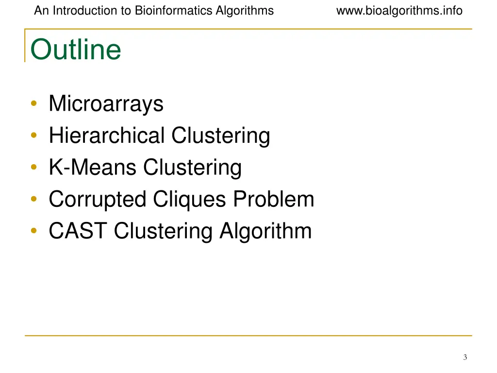 an introduction to bioinformatics algorithms 1