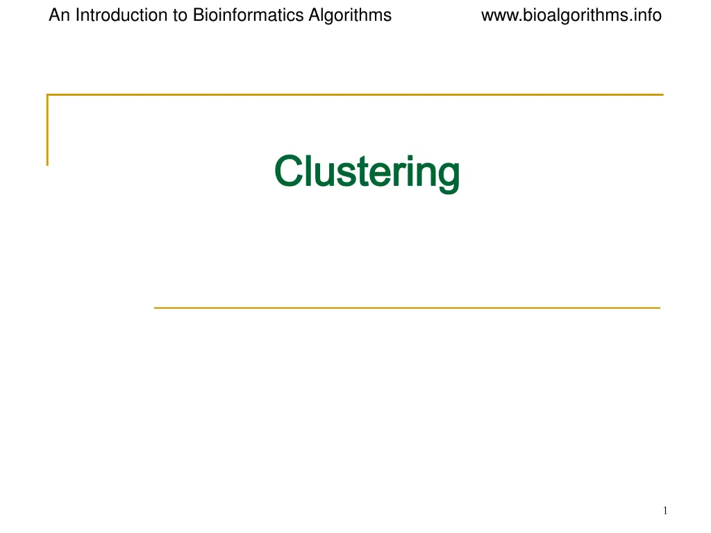 an introduction to bioinformatics algorithms
