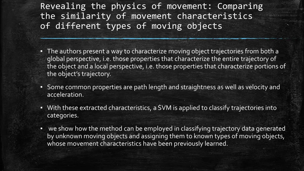 revealing the physics of movement comparing 1