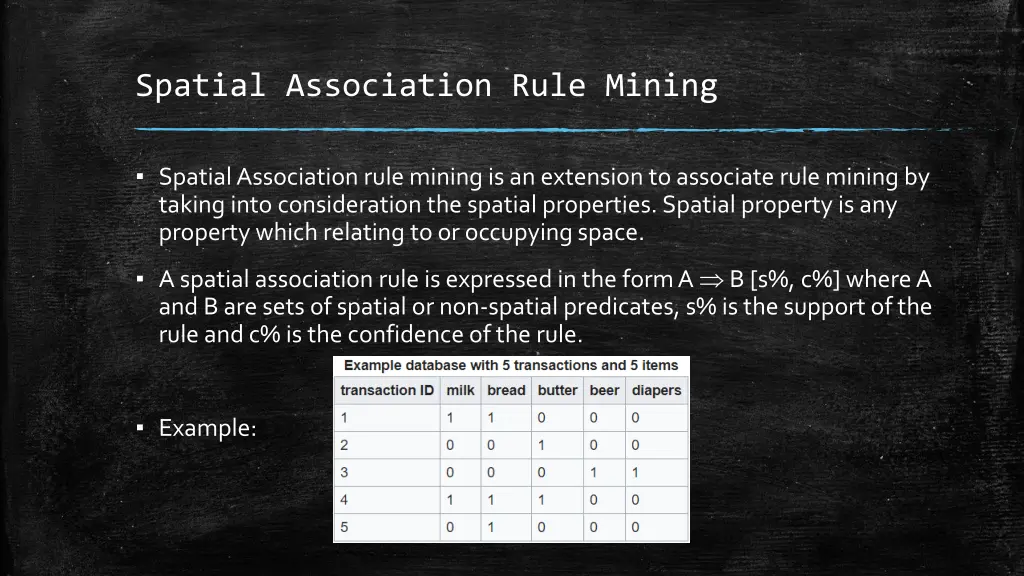 spatial association rule mining 1
