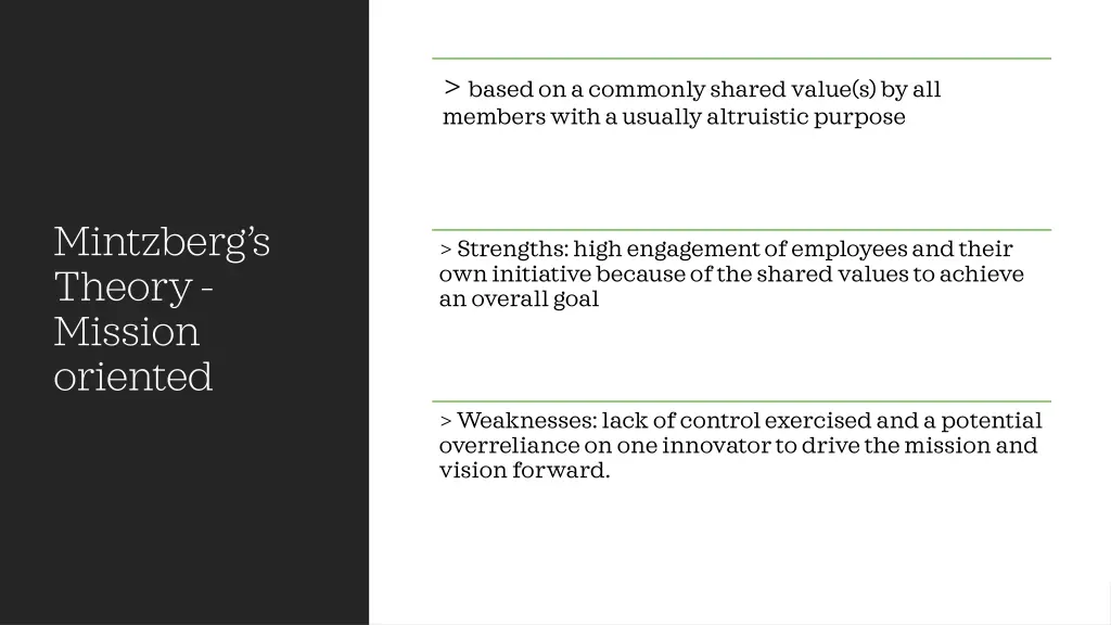 based on a commonly shared value s by all members