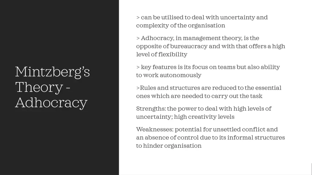 can be utilised to deal with uncertainty