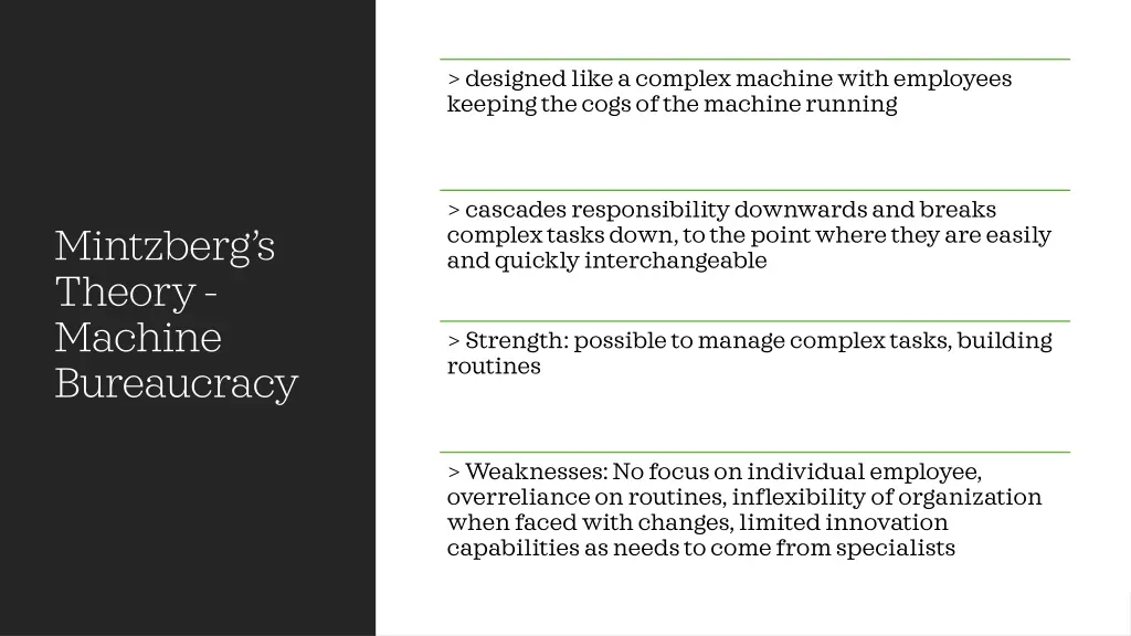 designed like a complex machine with employees