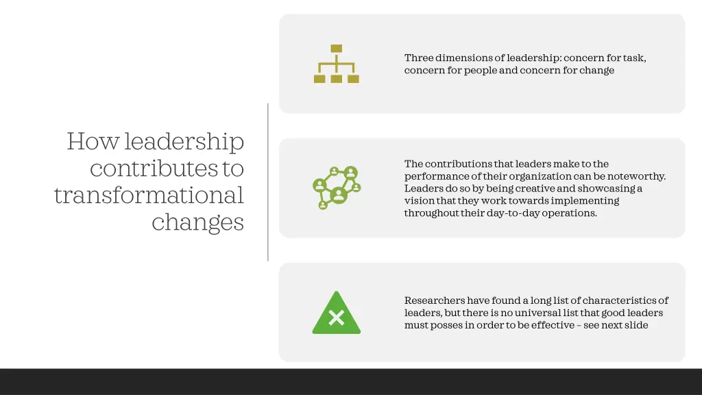 three dimensions of leadership concern for task