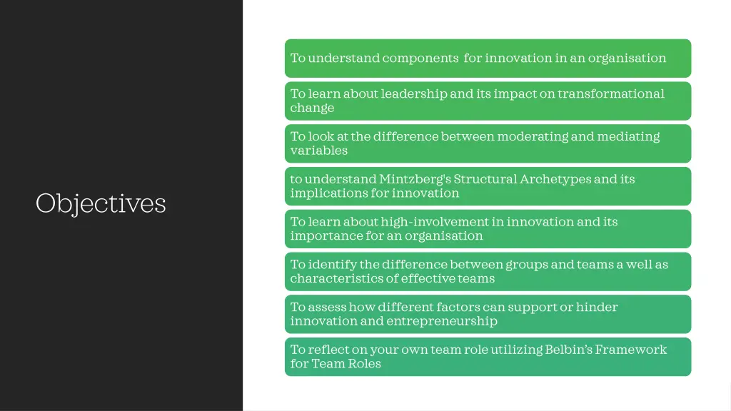 to understand components for innovation 1