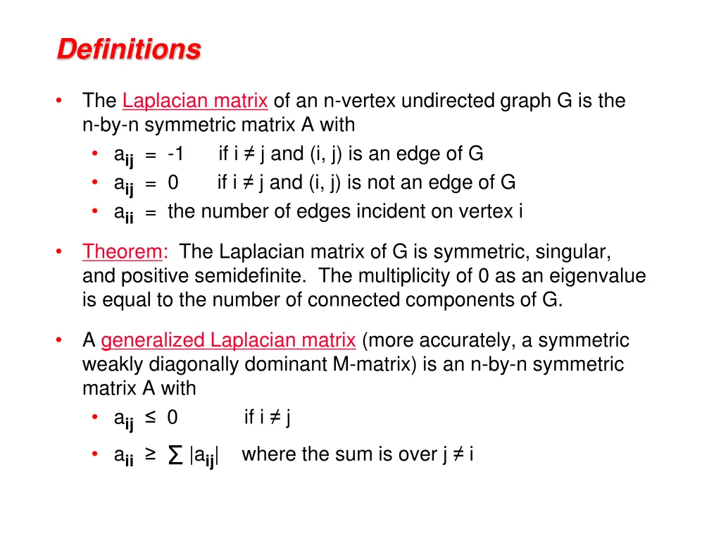 definitions