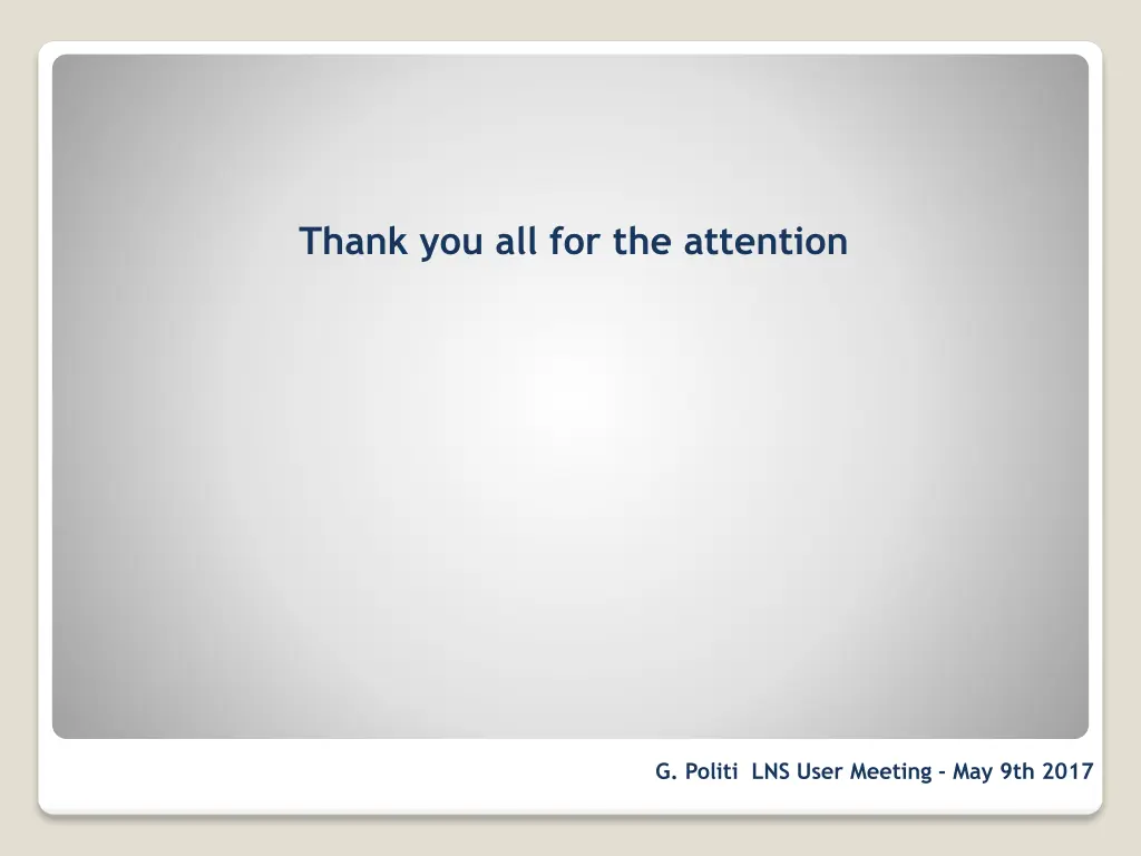 thank you all for the attention