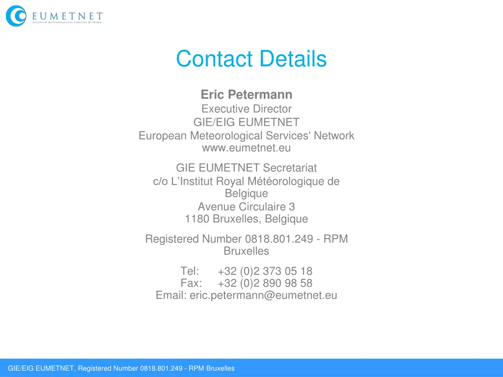 contact details