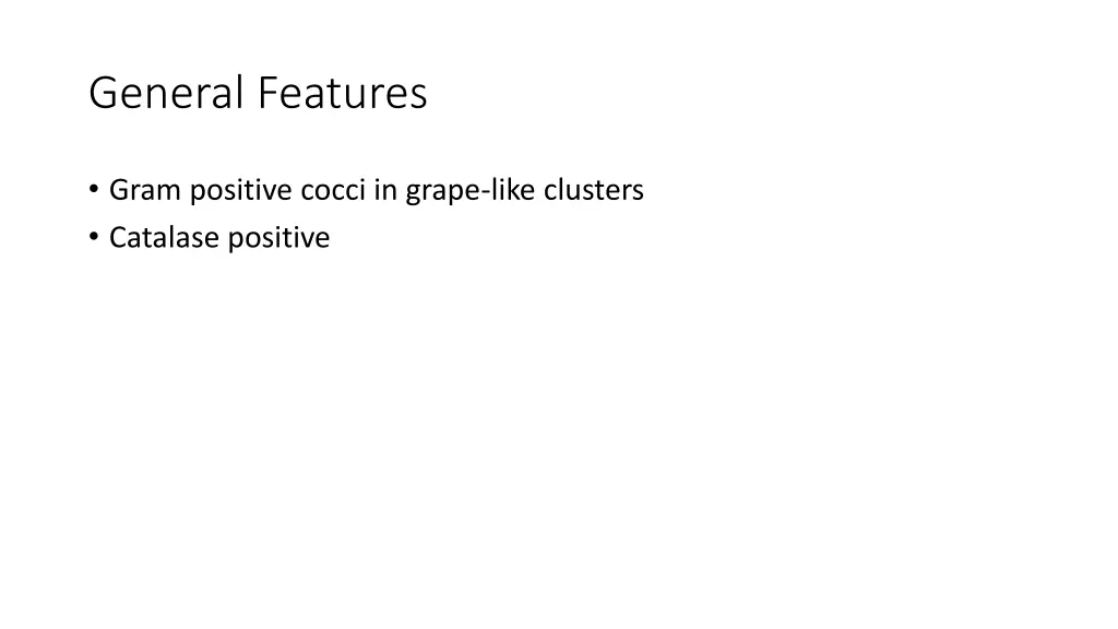 general features