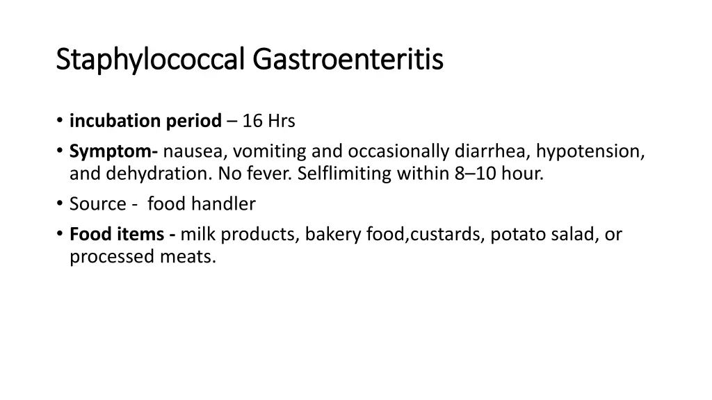 staphylococcal gastroenteritis staphylococcal 1