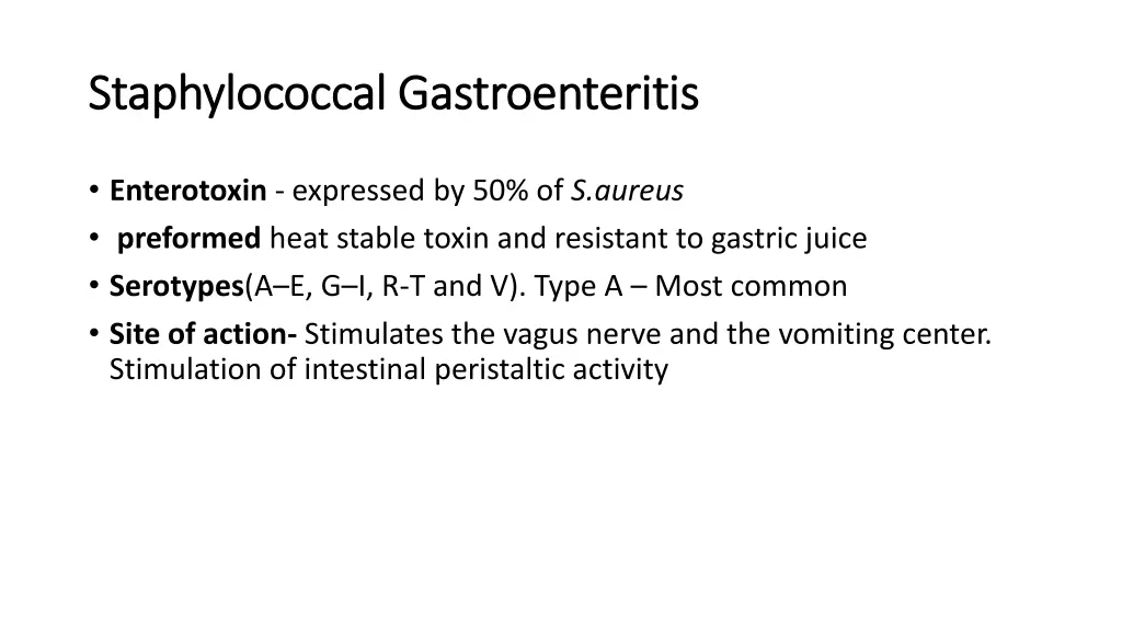 staphylococcal gastroenteritis staphylococcal