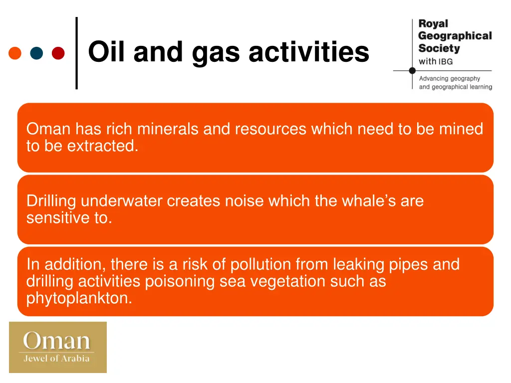 oil and gas activities