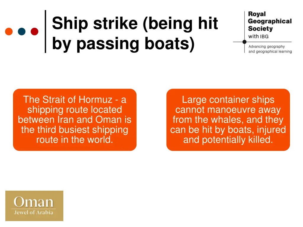 ship strike being hit by passing boats
