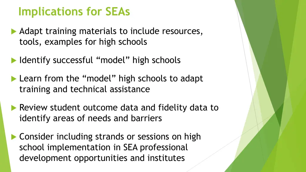 implications for seas