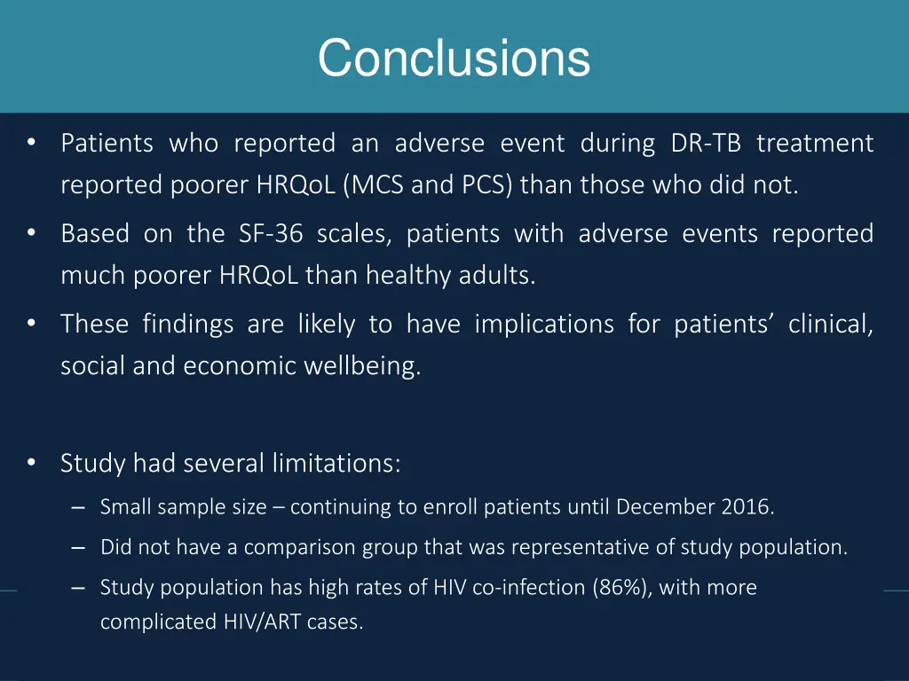 conclusions