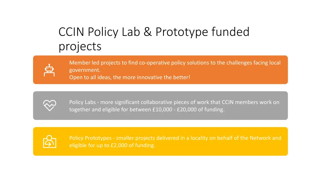 ccin policy lab prototype funded projects