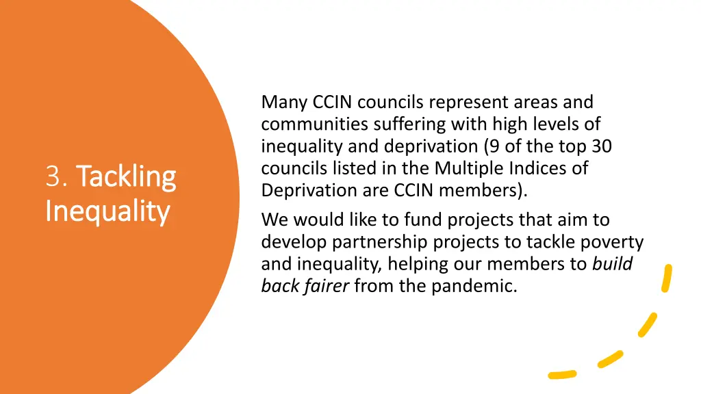 many ccin councils represent areas