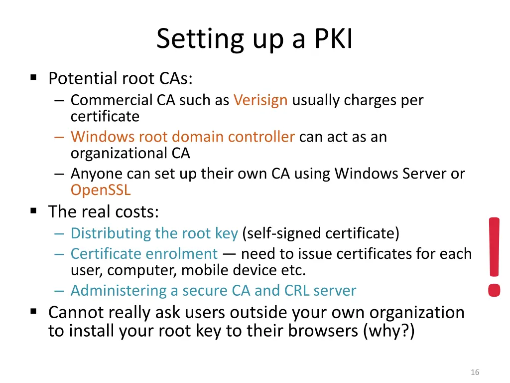 setting up a pki