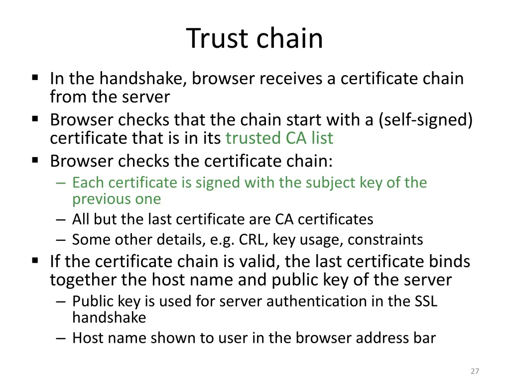 trust chain