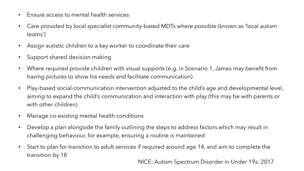 ensure access to mental health services