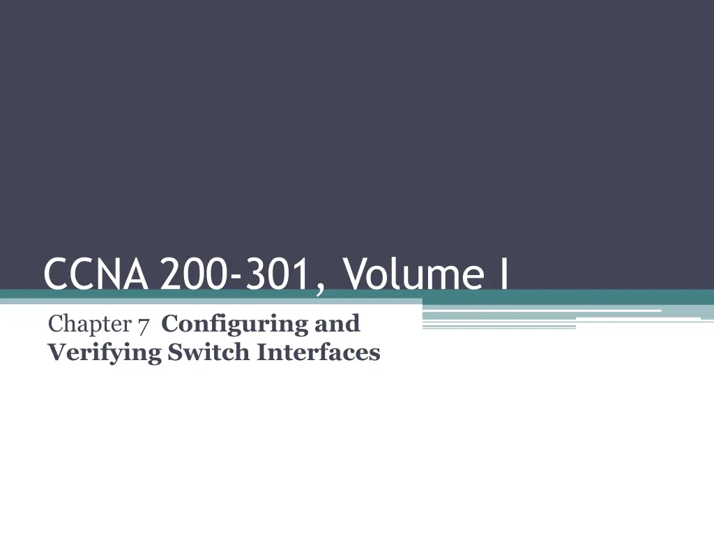 ccna 200 301 volume i chapter 7 configuring