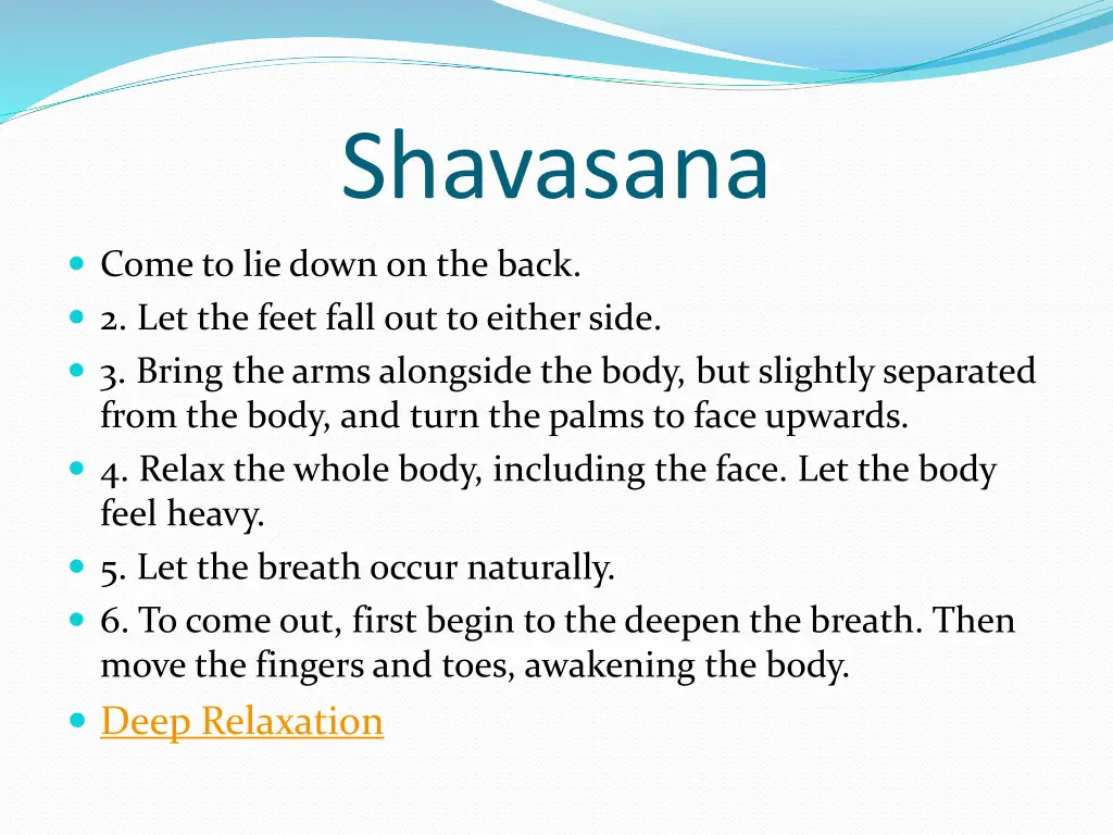 shavasana