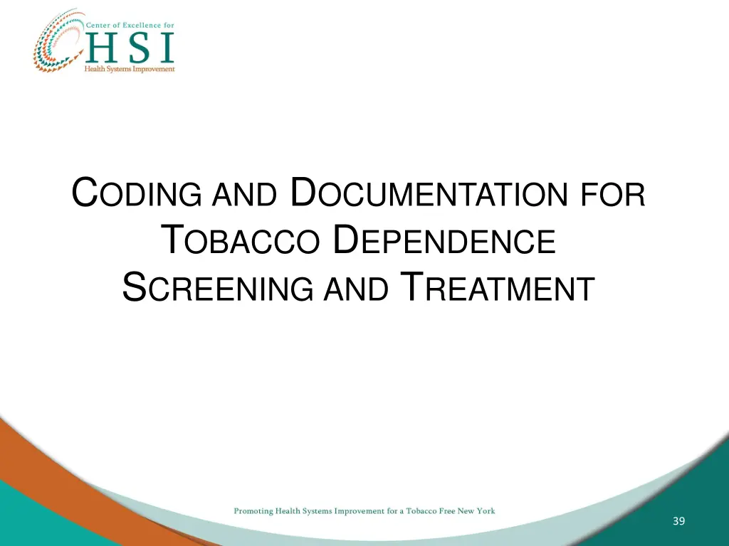 c oding and d ocumentation for t obacco