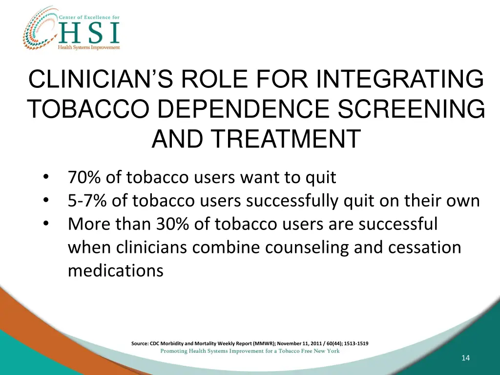 clinician s role for integrating tobacco 2