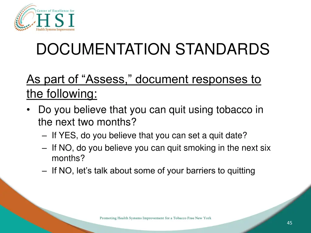 documentation standards