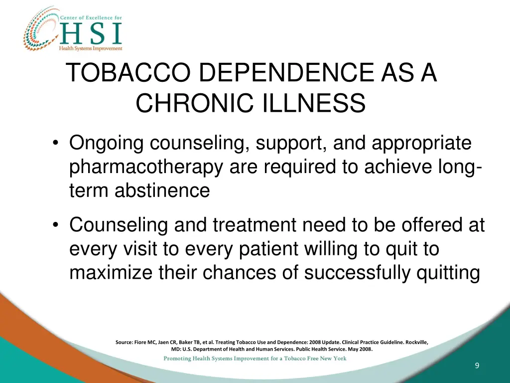 tobacco dependence as a chronic illness 2
