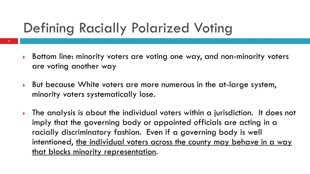 defining racially polarized voting 1