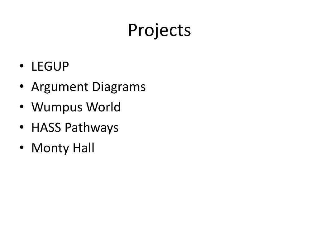 projects
