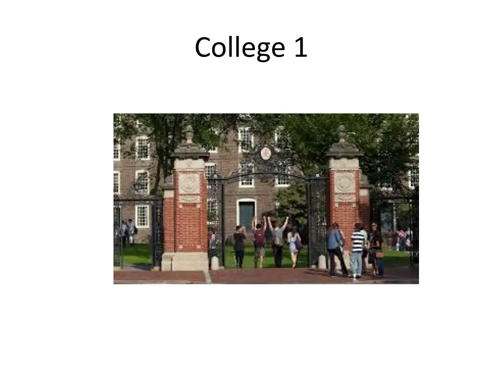 college 1 1