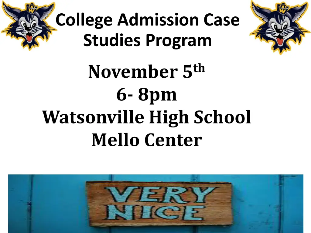 college admission case studies program