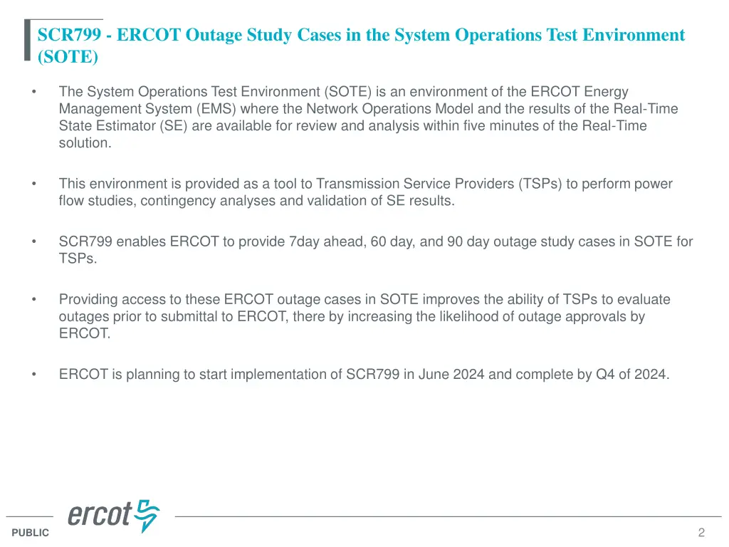 scr799 ercot outage study cases in the system 1