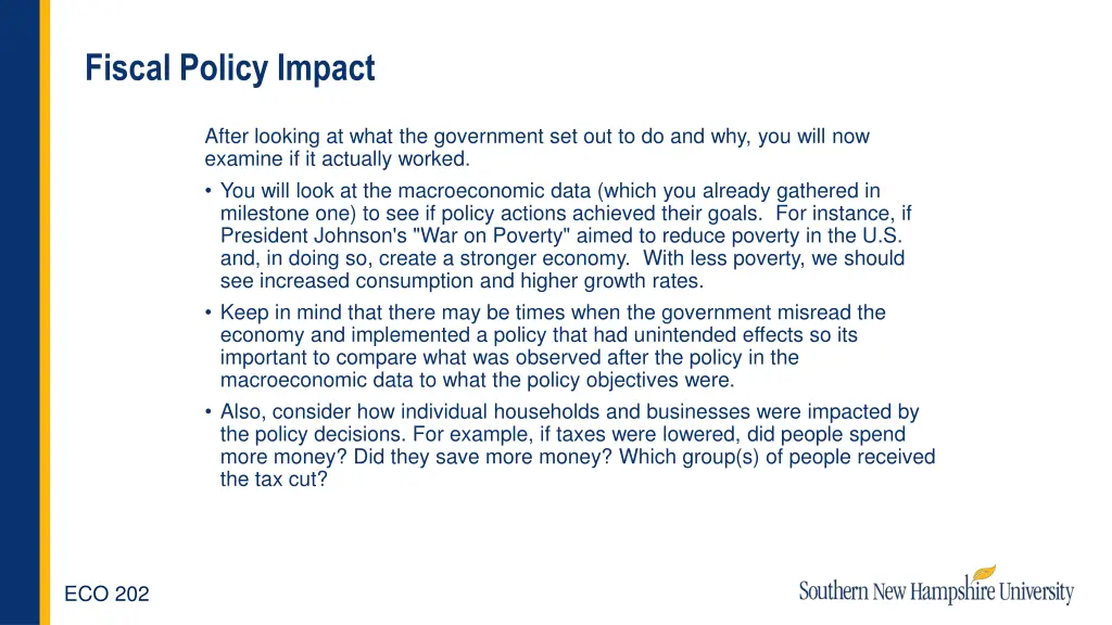 fiscal policy impact