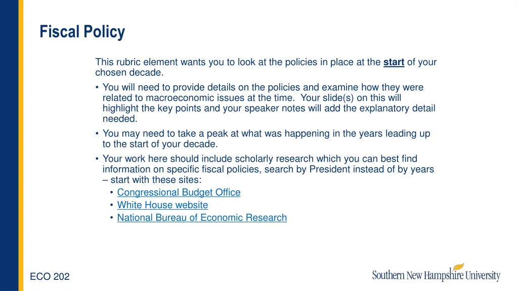 fiscal policy