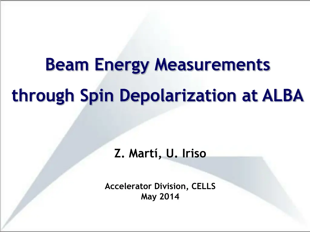 beam energy measurements