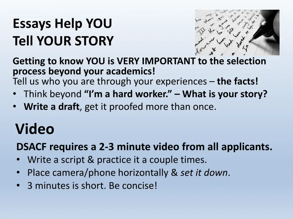 essays help you tell your story