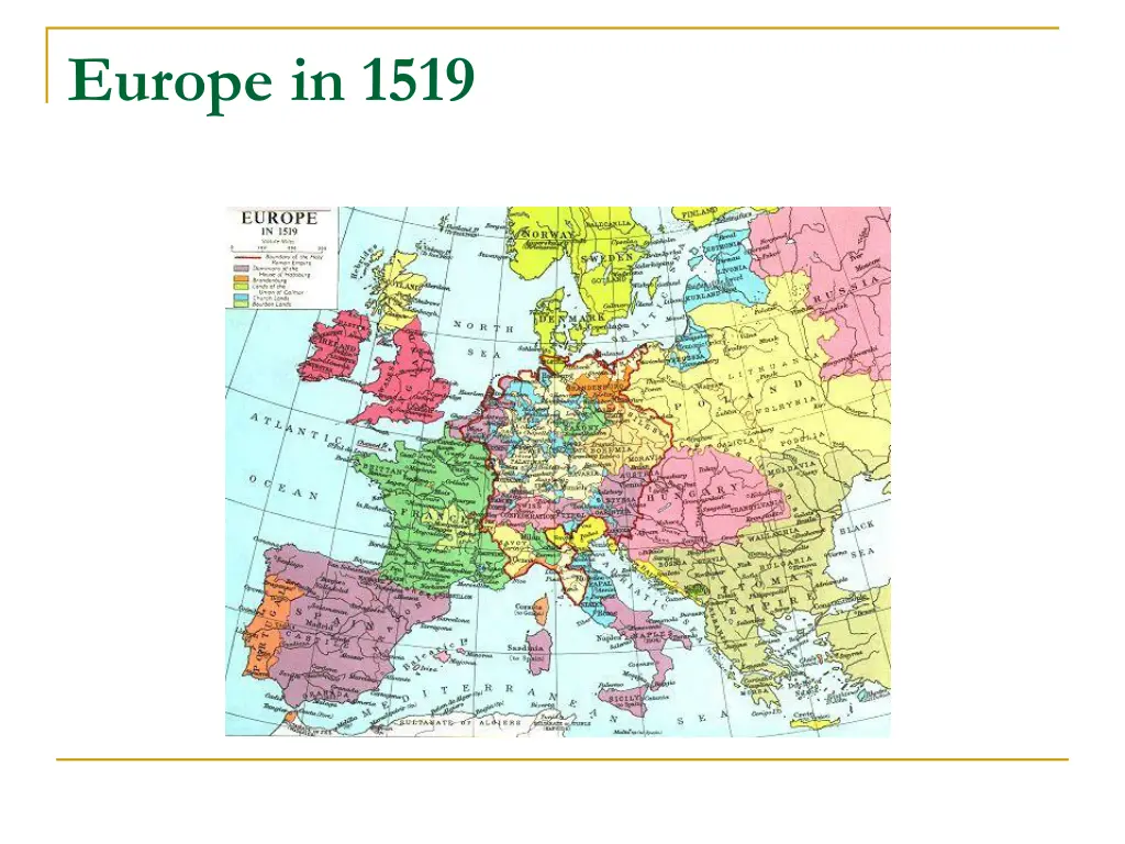 europe in 1519