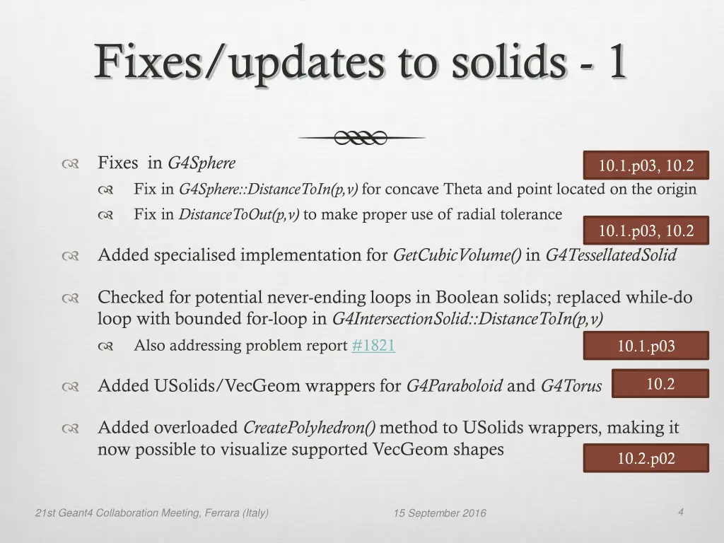fixes updates to solids 1