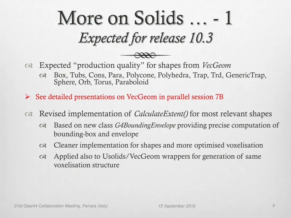 more on solids 1 expected for release 10 3